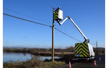 12,70m insulated aerial platform on ford transit l2h2 e13