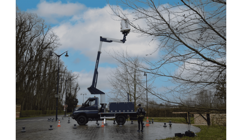 14,50m insulated telescopic aerial platform on iveco daily 7t e15p2