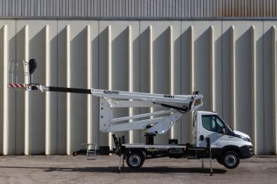 pnt200 he aerial platform on a iveco daily